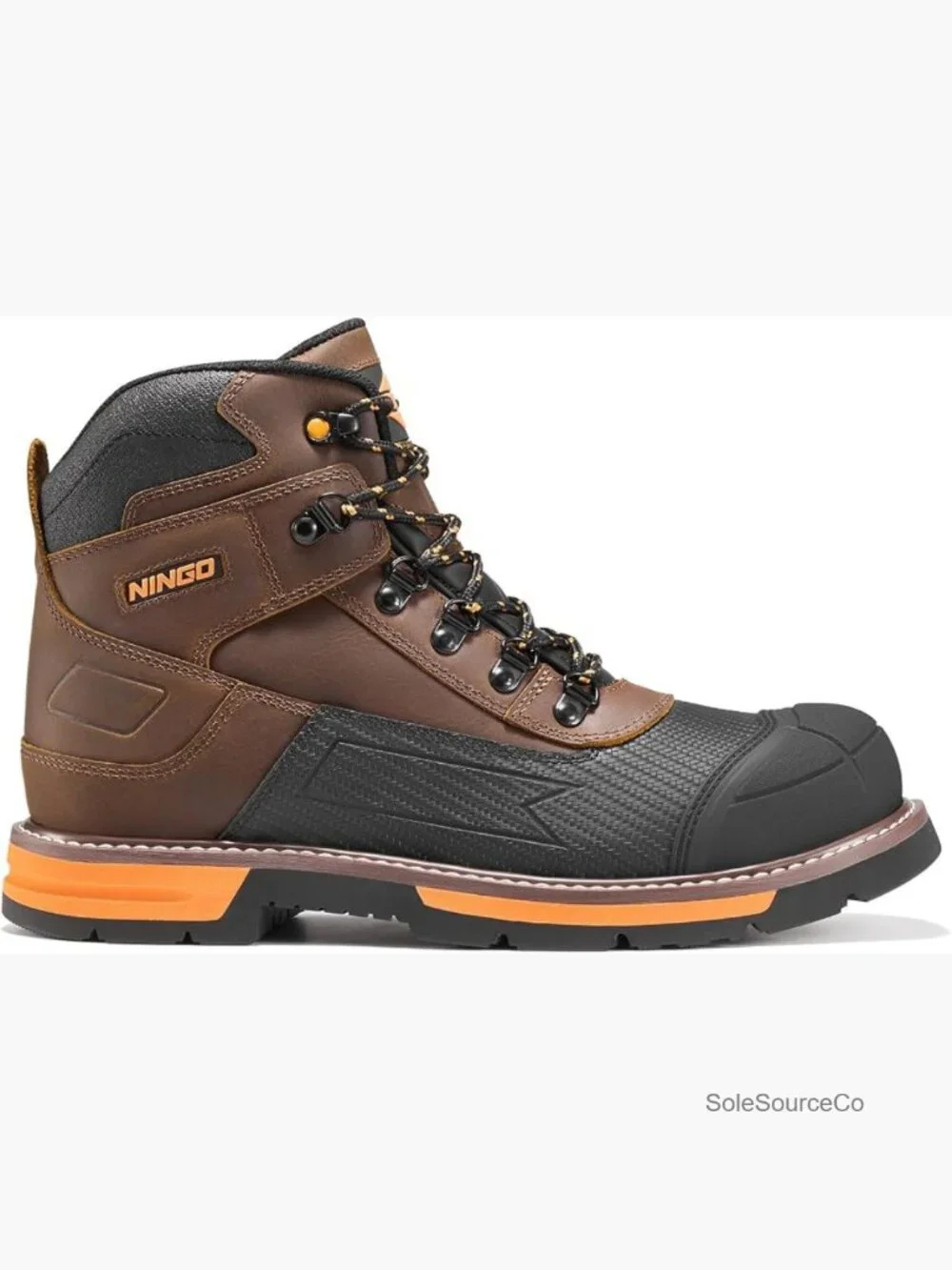 Steel Toe Work Boots Men's Non Slip Water Resistant Lace Up EH Protection